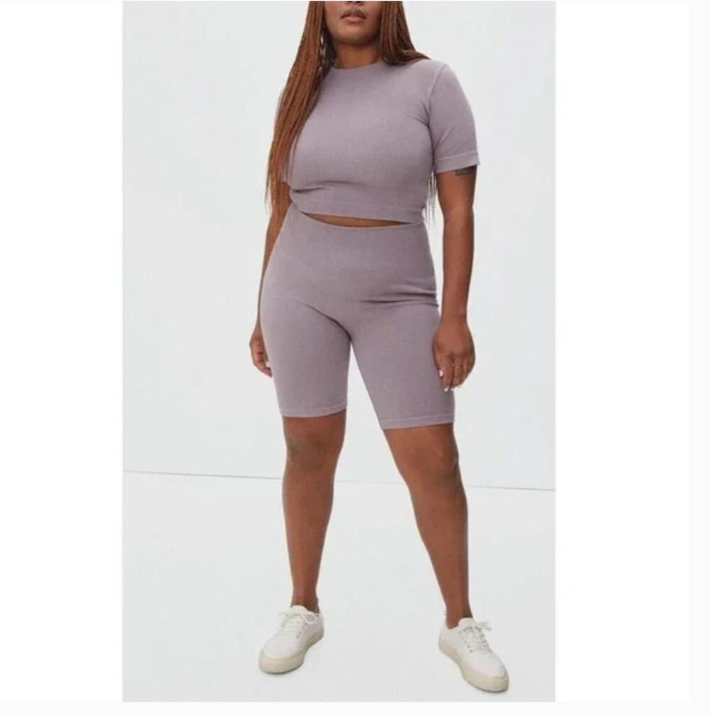 Everlane Womens Seamless Ribbed Bike Shorts XS/S